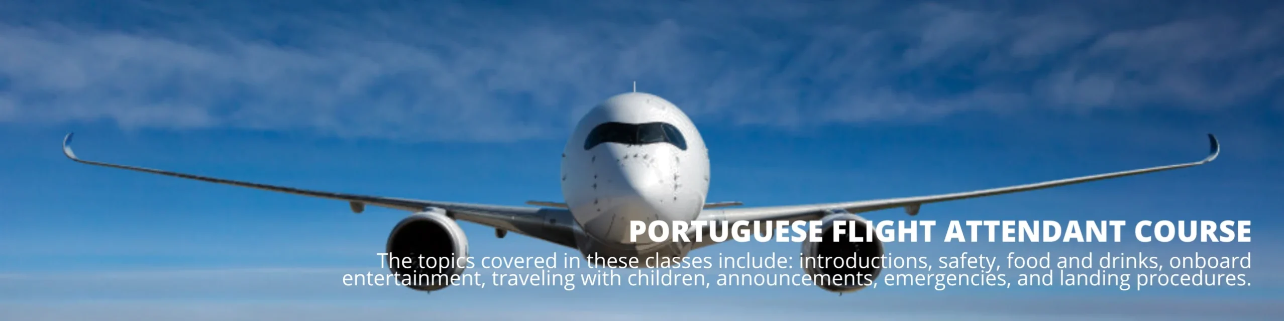 Portuguese Flight Attendant Course