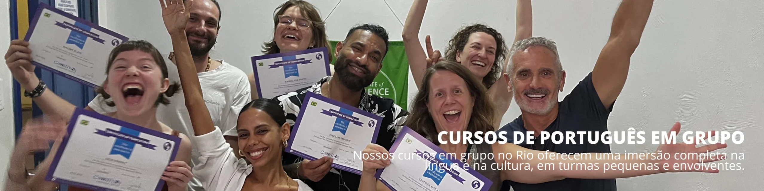 Cursos de Português em Grupo no Brasil