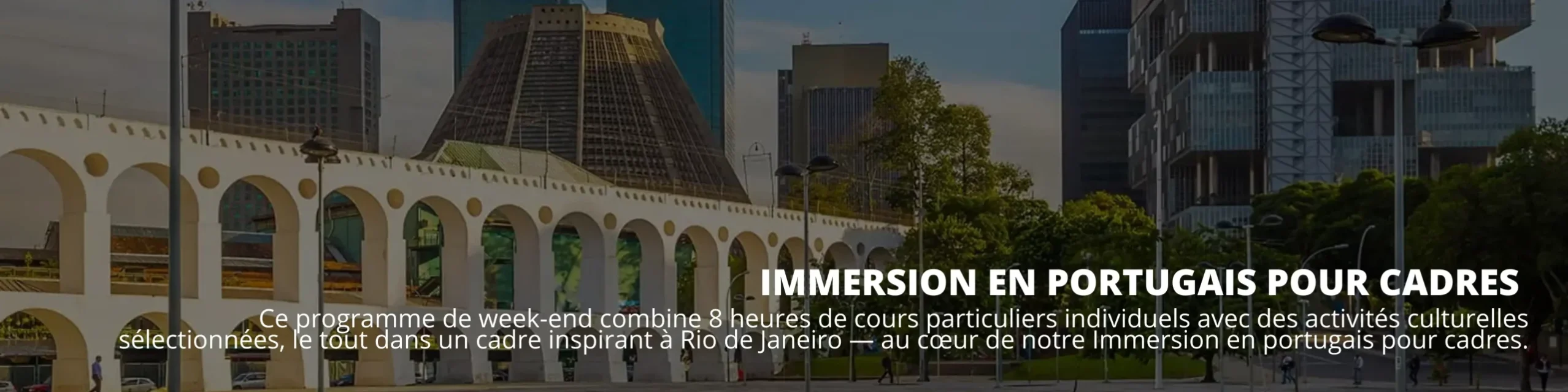 Immersion en portugais pour cadres